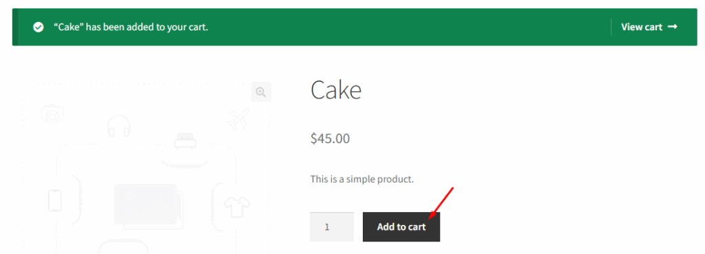 Add product to cart on WooCommerce