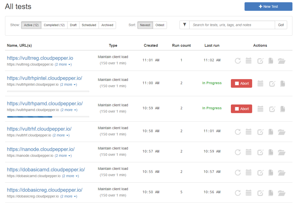 loader.io test